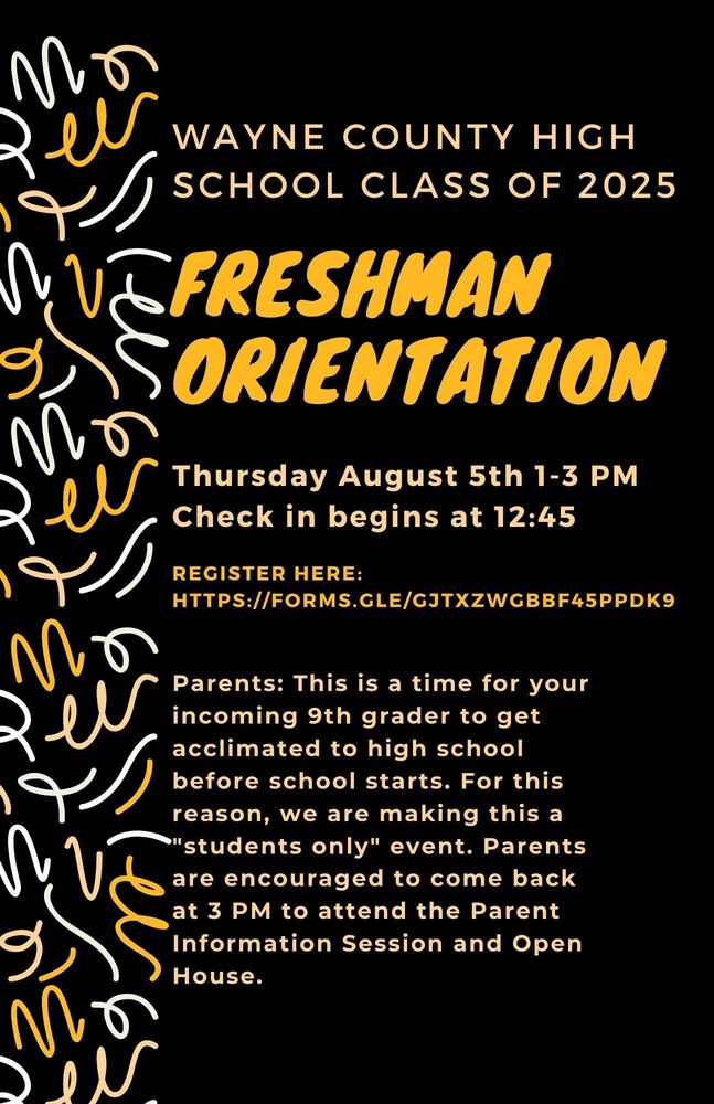 Freshman Orientation Wayne County High School