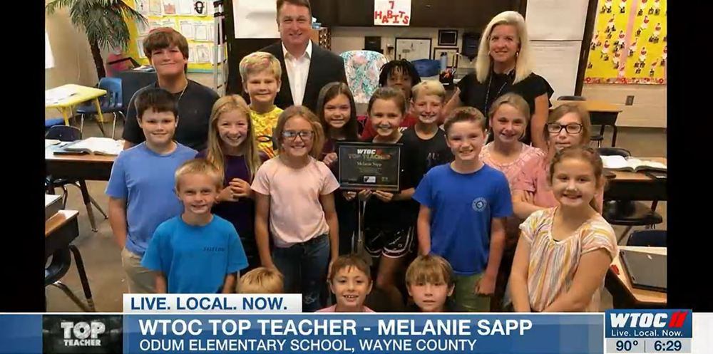 WTOC Top Teacher - Melanie Sapp (Odum Elementary School)