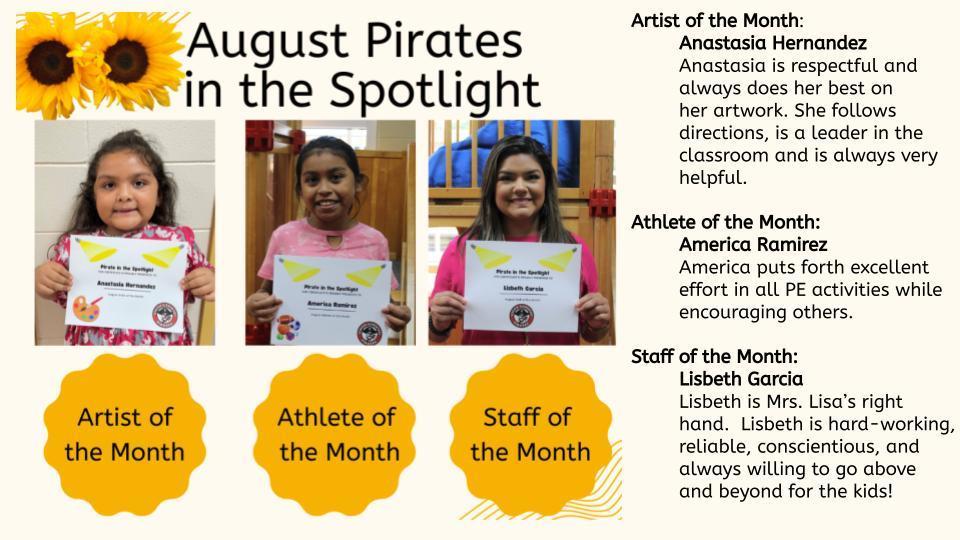 August Pirates in the Spotlight