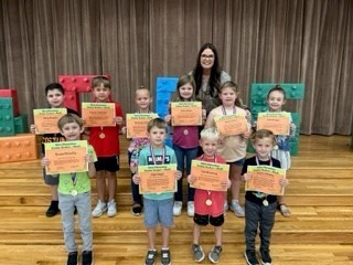 Pk-2 October students of the month