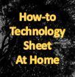 How to technology sheet at home