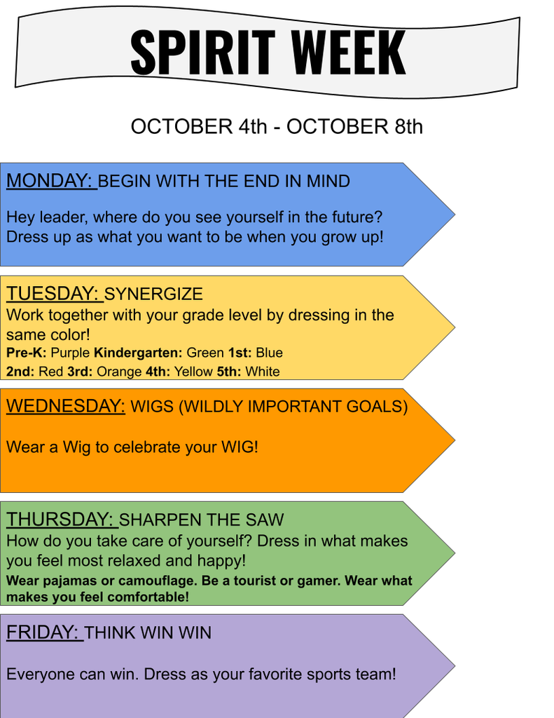 OES Spirit Week