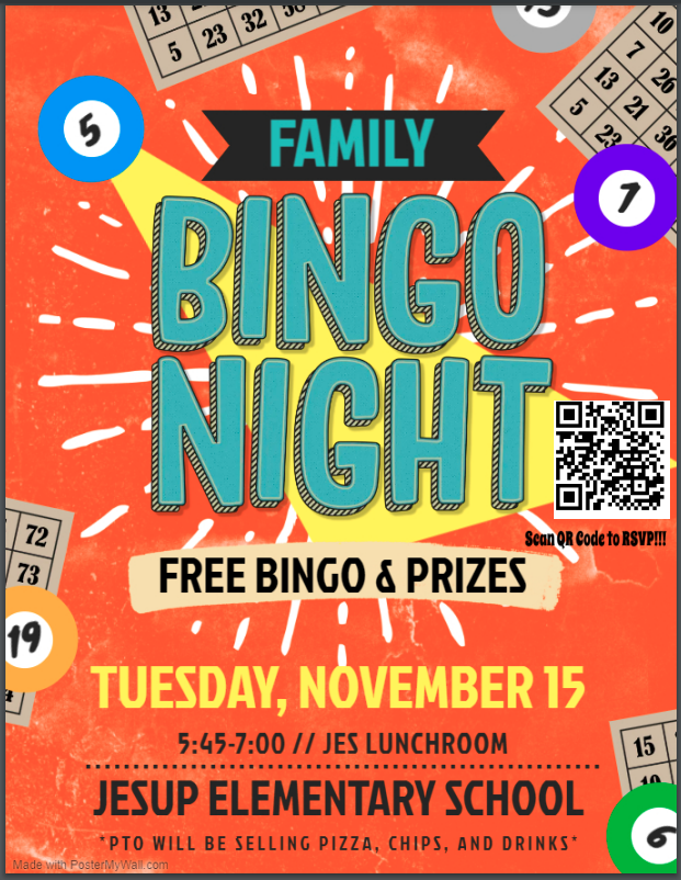 Family Bingo Night Flyer