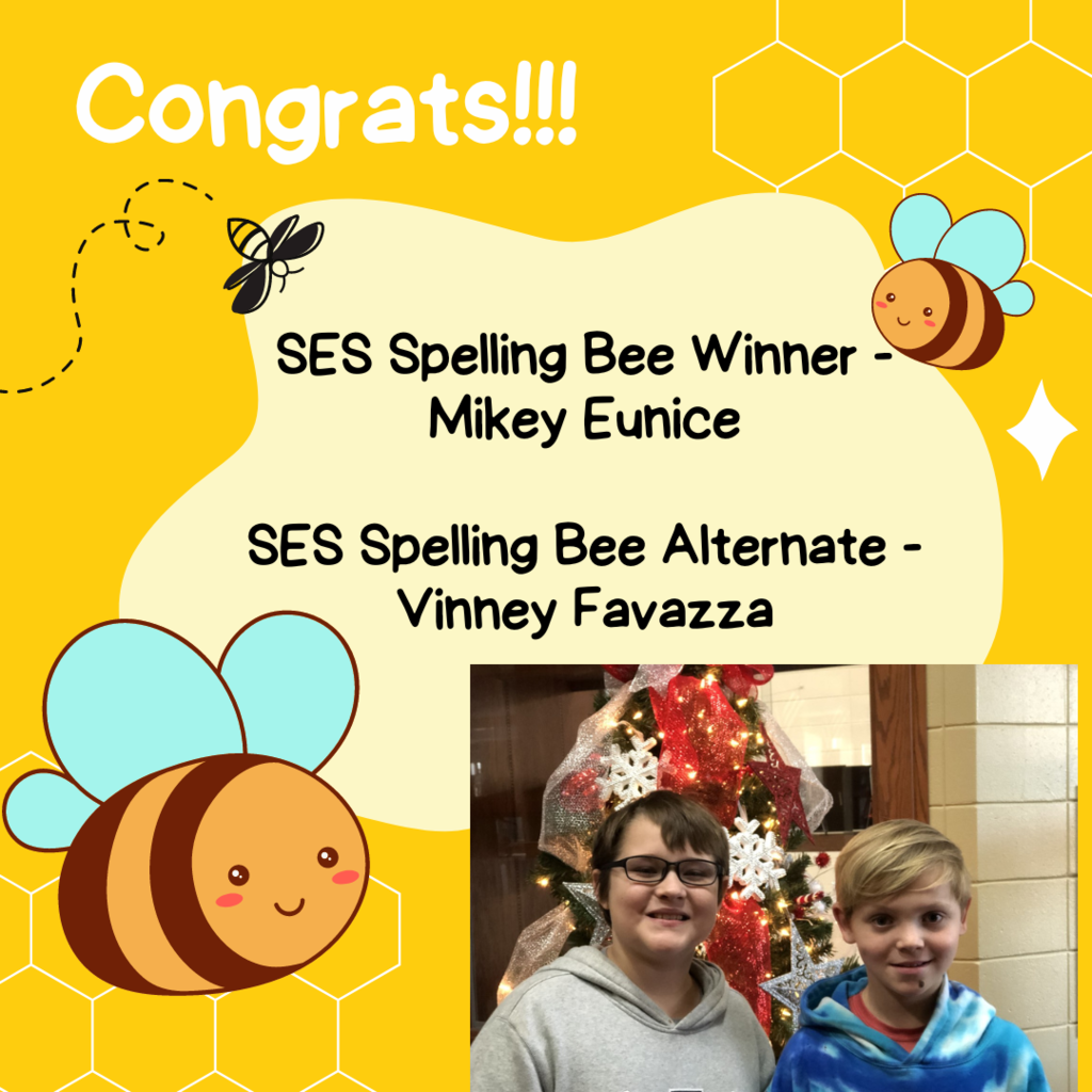 SES Spelling Bee Winner and Alternate